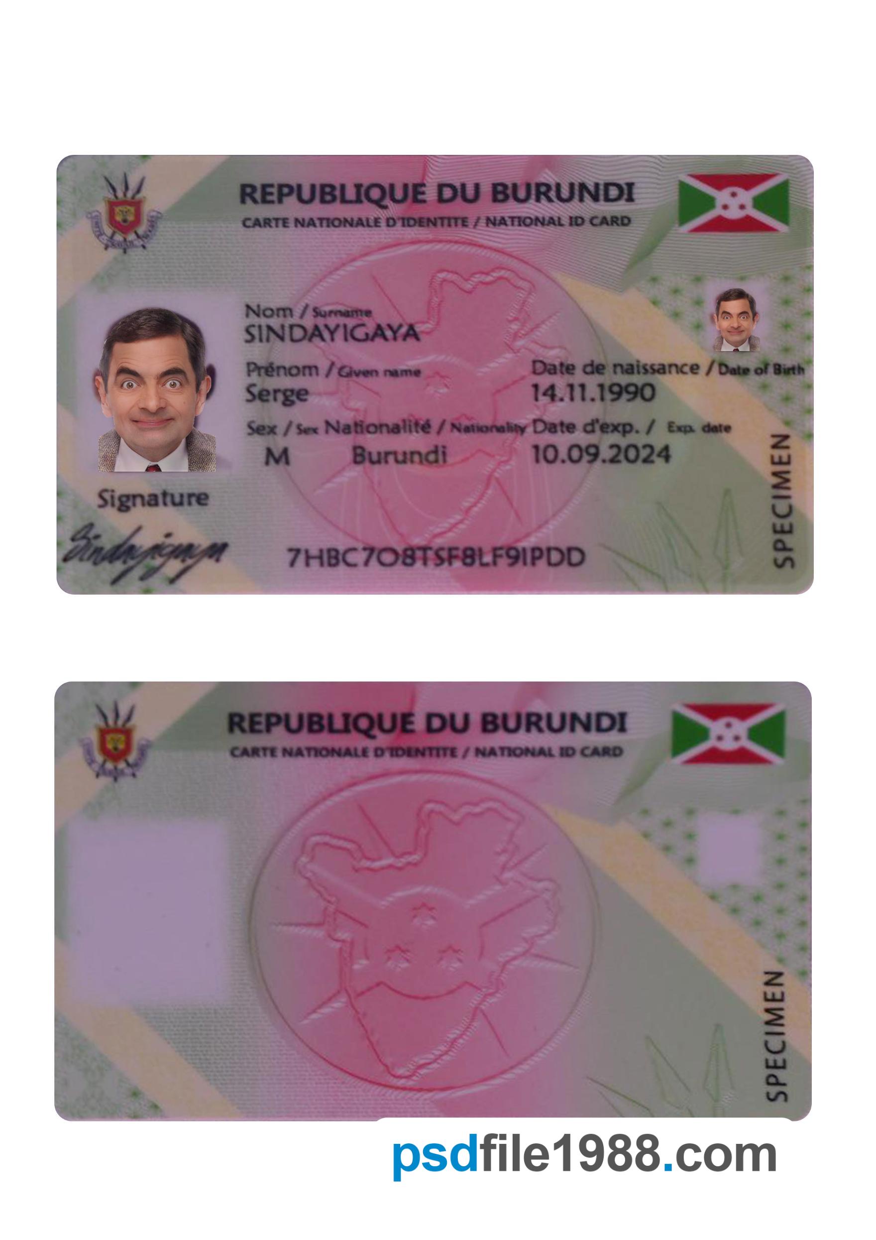 Burundi ID Card